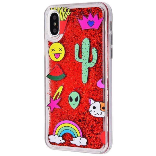 

Чехол-накладка Блестки вода New (PC+TPU) iPhone X 01