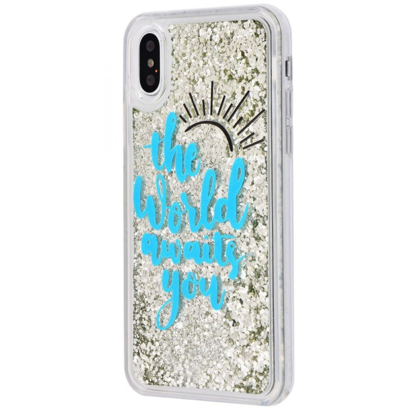

Чехол-накладка Блестки вода New (PC+TPU) iPhone X 06