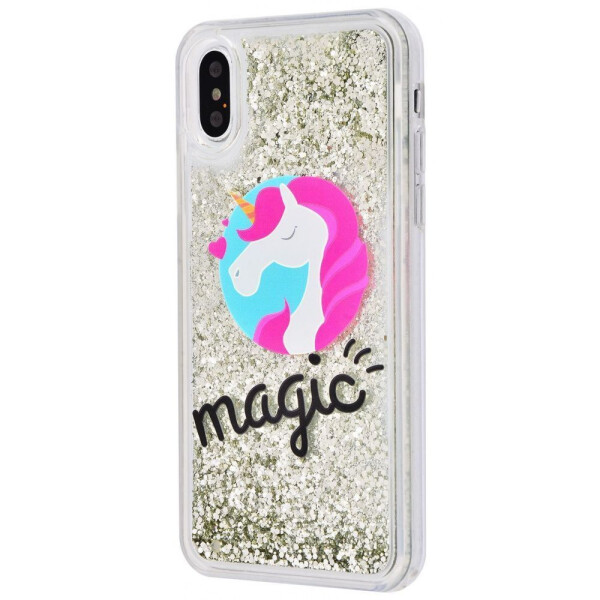 

Чехол-накладка Блестки вода New (PC+TPU) iPhone X 07