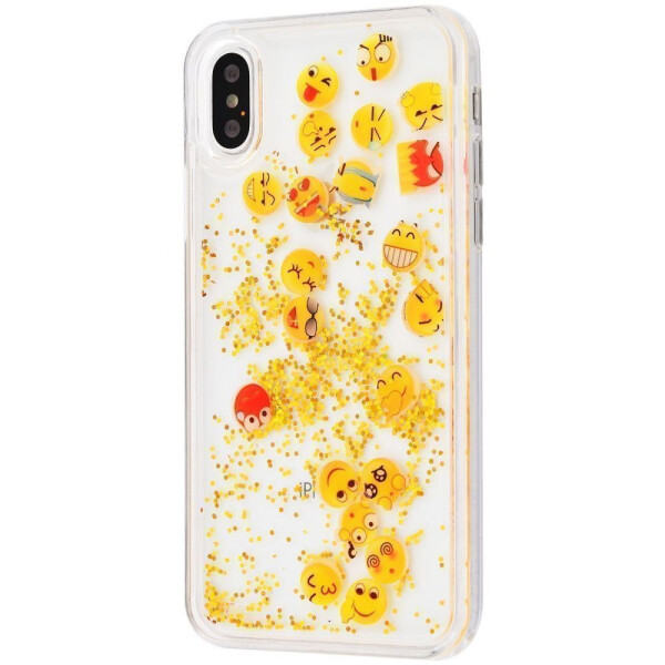 

Чехол-накладка Блестки вода Shining Social club iPhone X/Xs smiles