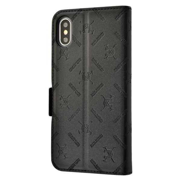 

Чехол-книжка Polo with logo print iPhone X/Xs black