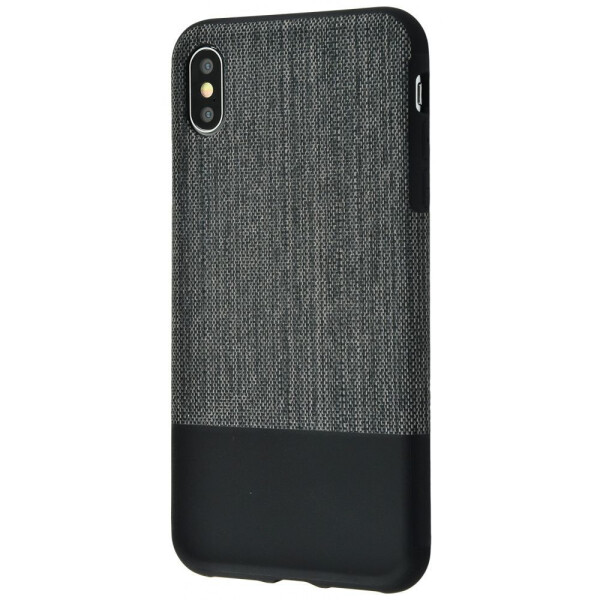 

Чехол-накладка Half to Half Textile iPhone Xs Max black