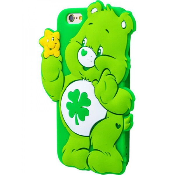 

Чехол-накладка Резина Care Bears iPhone 6/6s green