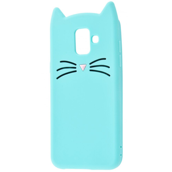 

Чехол-накладка Резина Cat Samsung Galaxy A6 2018 (A600F) mint