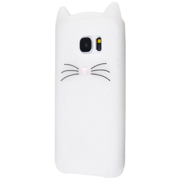 

Чехол-накладка Резина Cat Samsung Galaxy S7 Edge white