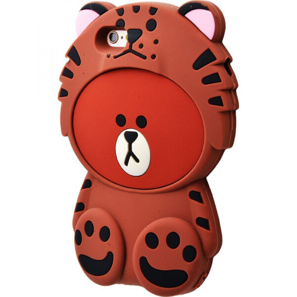 

Чехол-накладка Резина Кигуруми Bears iPhone 6/6s brown