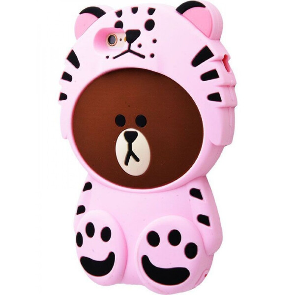 

Чехол-накладка Резина Кигуруми Bears iPhone 6/6s pink