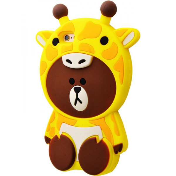 

Чехол-накладка Резина Кигуруми Bears iPhone 6/6s yellow