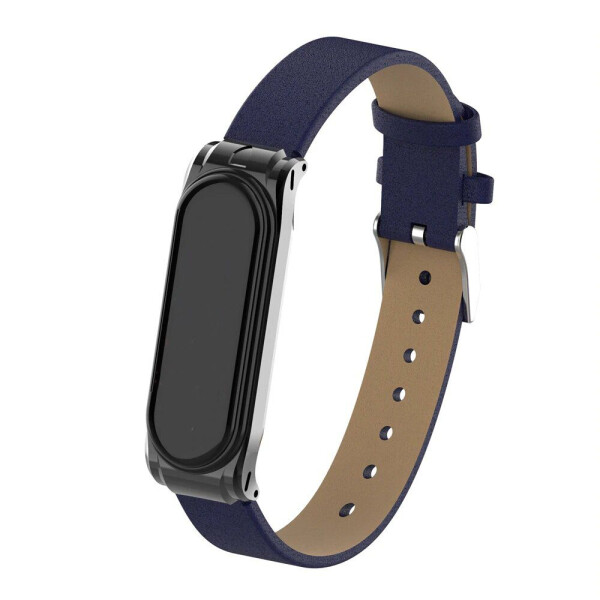 

Ремешок Colorful Leather for Mi Band 3/4 blue