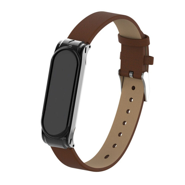 

Ремешок Colorful Leather for Mi Band 3/4 brown