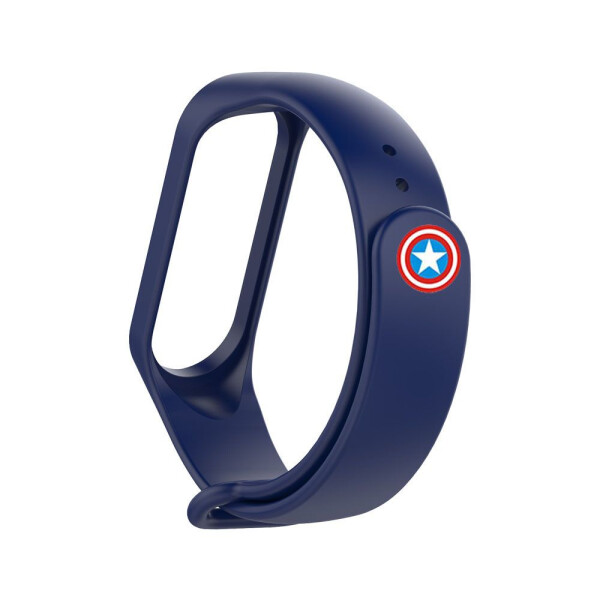 

Ремешок Silicone Avengers Xiaomi Mi Band 3/4 captain_america_midnight_blue