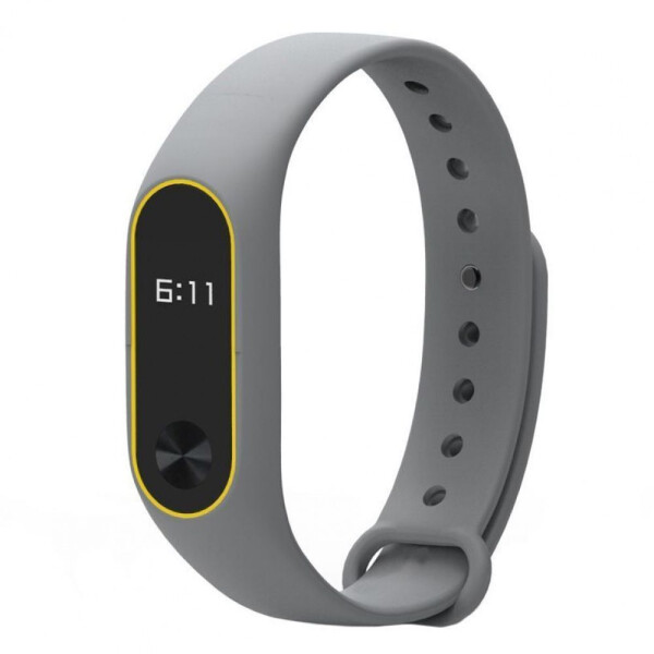 

Ремешок Silicone Line Xiaomi Mi Band 2 gray_yellow