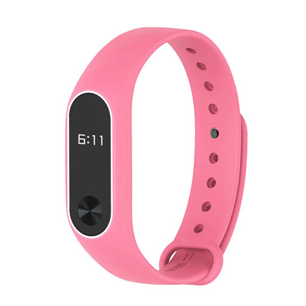 

Ремешок Silicone Line Xiaomi Mi Band 2 pink_white