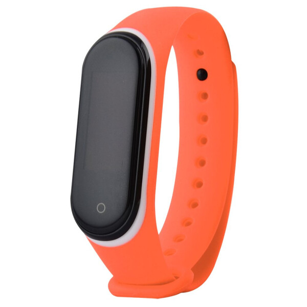 

Ремешок Silicone Line Xiaomi Mi Band 3/4 orange_white