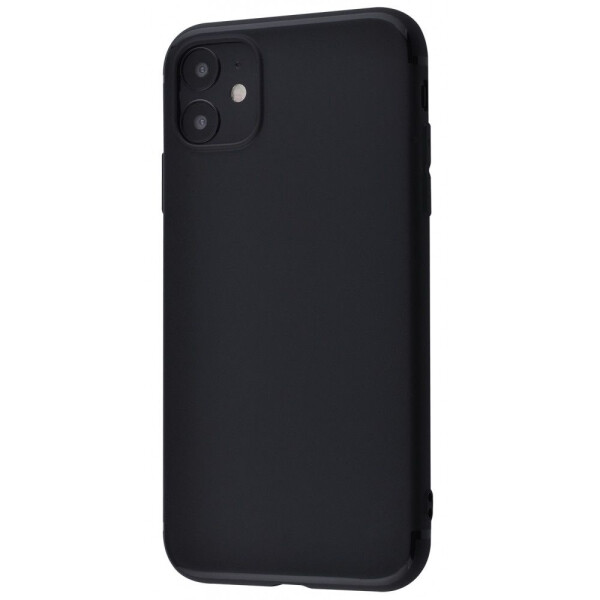 

Чехол-накладка Силикон 0.5 mm Black Matt iPhone 11