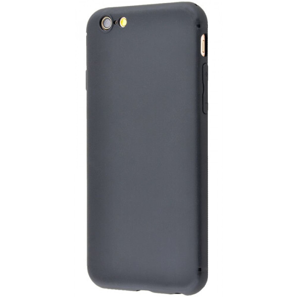 

Чехол-накладка Силикон 0.5 mm Black Matt iPhone 6/6s