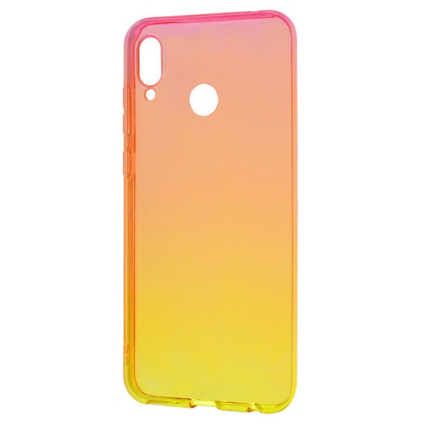 

Чехол-накладка Силикон 0.5 mm Gradient Design Honor Play red_yellow