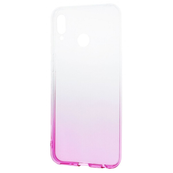 

Чехол-накладка Силикон 0.5 mm Gradient Design Honor Play white_pink