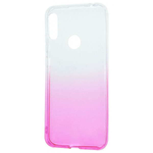 

Чехол-накладка Силикон 0.5 mm Gradient Design Huawei Y6s/Y6 2019/Honor 8A white_pink