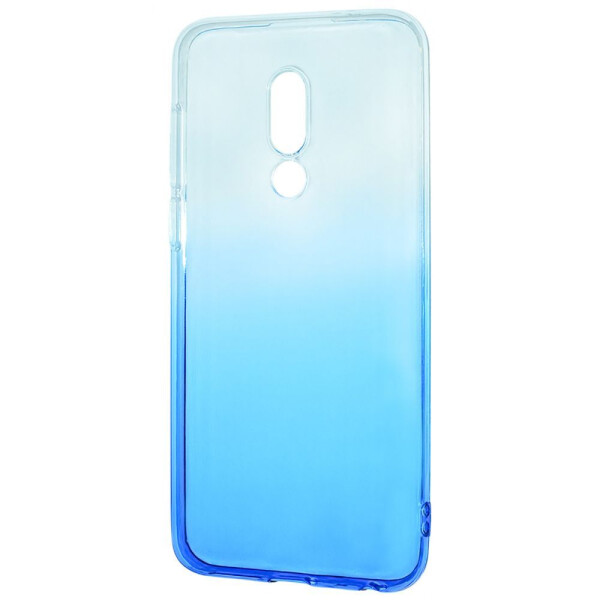 

Чехол-накладка Силикон 0.5 mm Gradient Design Meizu 16th white_blue