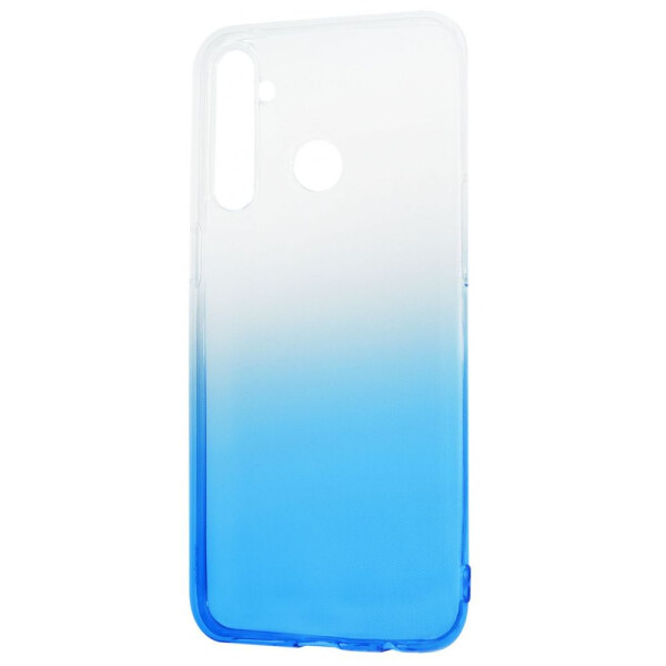 

Чехол-накладка Силикон 0.5 mm Gradient Design Realme 5 Pro (Realme Q) white_blue