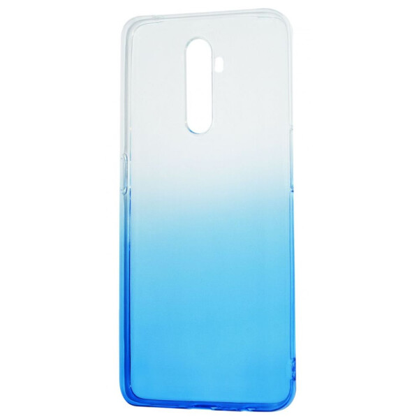 

Чехол-накладка Силикон 0.5 mm Gradient Design Realme X2 Pro (Oppo Reno Ace) white_blue