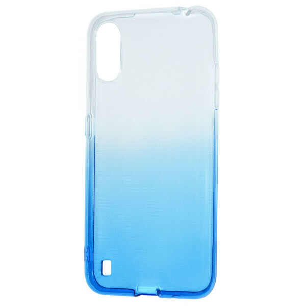 

Чехол-накладка Силикон 0.5 mm Gradient Design Samsung Galaxy A01 (A015F) white_blue