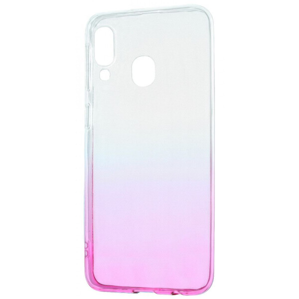 

Чехол-накладка Силикон 0.5 mm Gradient Design Samsung Galaxy A40 (A405F) white_pink