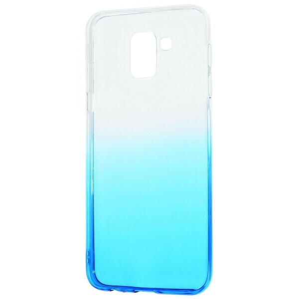 

Чехол-накладка Силикон 0.5 mm Gradient Design Samsung Galaxy J6 2018 (J600F) white_blue