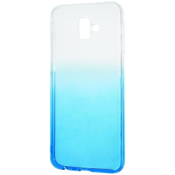 

Чехол-накладка Силикон 0.5 mm Gradient Design Samsung Galaxy J6 Plus 2018 (J610F) white_blue