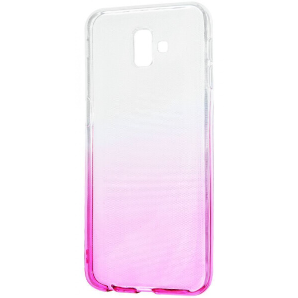 

Чехол-накладка Силикон 0.5 mm Gradient Design Samsung Galaxy J6 Plus 2018 (J610F) white_pink