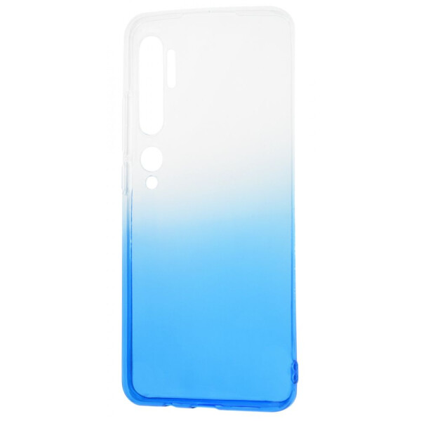 

Чехол-накладка Силикон 0.5 mm Gradient Design Xiaomi Mi Note 10 white_blue