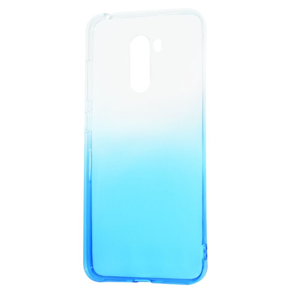 

Чехол-накладка Силикон 0.5 mm Gradient Design Xiaomi POCOPHONE F1 white_blue
