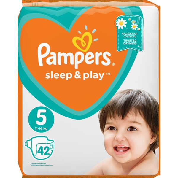 

Подгузники Pampers Sleep & Play размер 5 (Junior) 11-16 кг, 42 шт (8001090784674)
