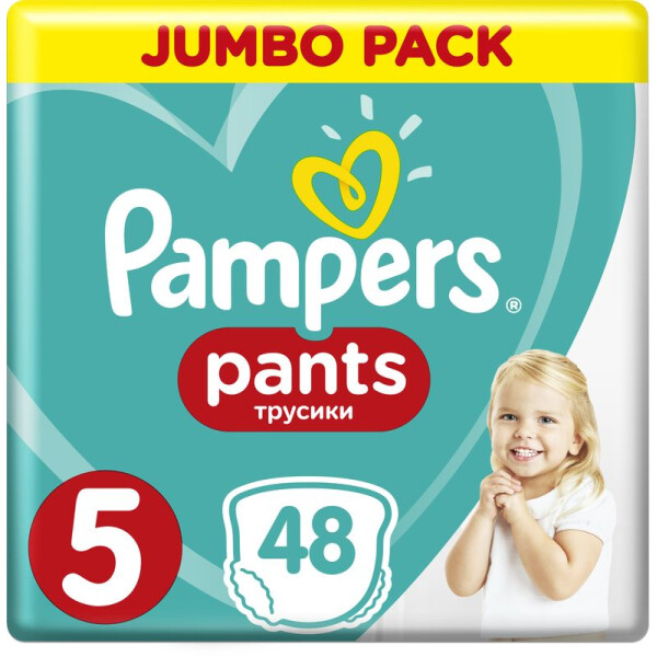 

Подгузники - трусики Pampers Pants размер 5 (Junior) 12-17 кг, 48 шт (4015400672906)