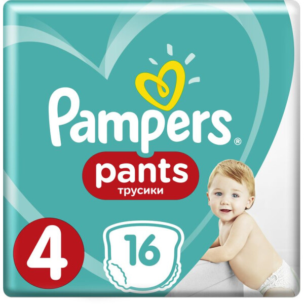

Подгузники-трусики Pampers Pants размер 4 (Maxi) 9-15 кг, 16 шт (4015400726999)