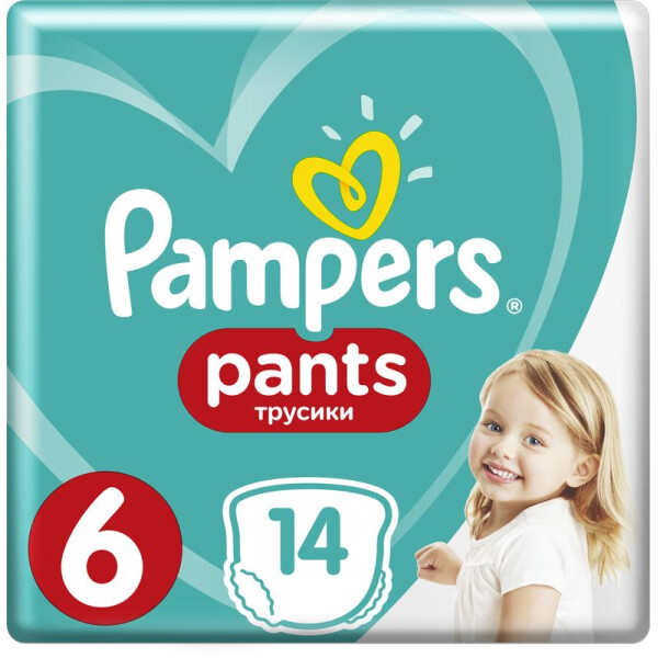 Акция на Подгузники-трусики Pampers Pants размер 6 (Extra Large) 15+ кг, 14 шт (8001090414359) от Allo UA