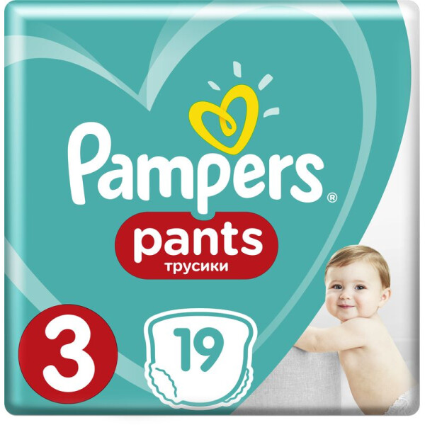 

Подгузники-трусики Pampers Pants размер 3 (Midi) 6-11 кг, 19 шт (8001090414205)