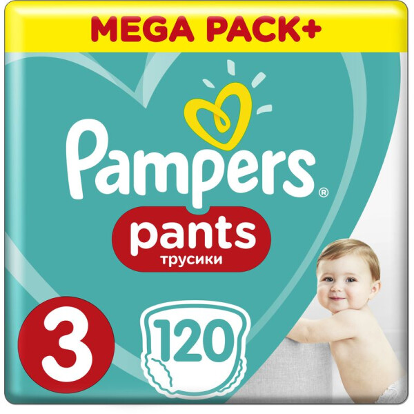 

Подгузники-трусики Pampers Pants размер 3 (Midi) 6-11 кг, 120 шт (4015400697527)