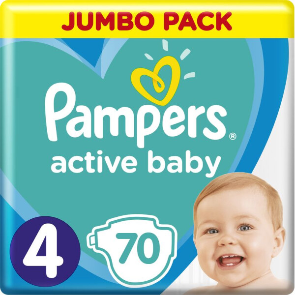 

Подгузники Pampers Active Baby размер 4 9-14 кг, 70 шт (8001090948250)