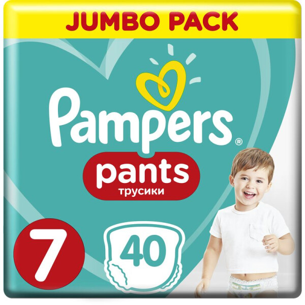

Трусики Pampers Pants размер 7 (Maxi) 17+ кг, 40 шт (8001841133737)