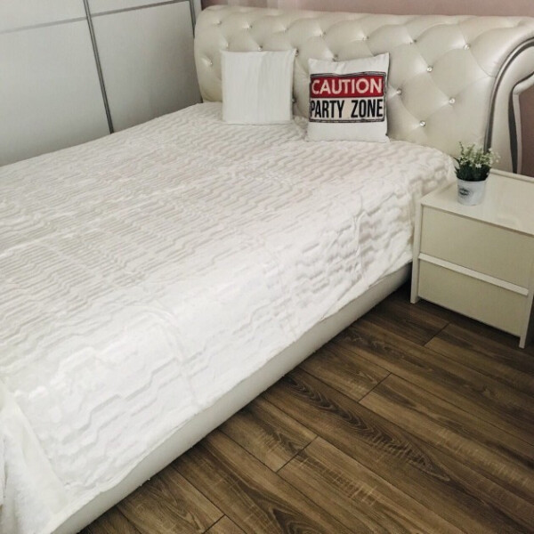 

Плед бамбуковый Koloco Стриженая норка 220 * 240 Белый