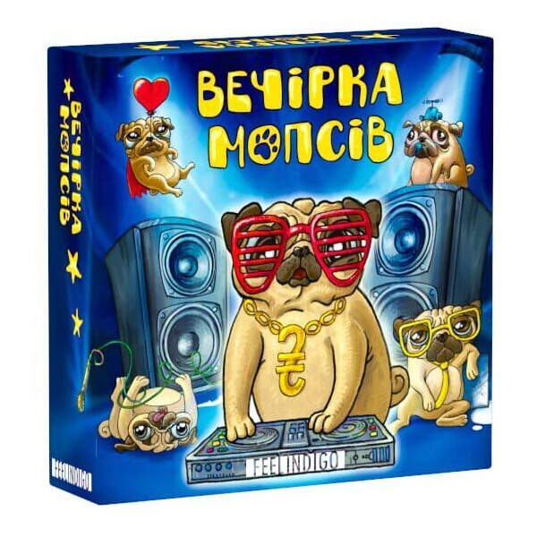 

Настольная игра FeelIndigo Вечеринка мопсов (Вечірка мопсів) (IM16001)