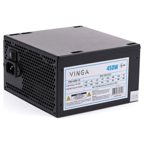 

Блок питания Vinga 450W (PSU-450-12)