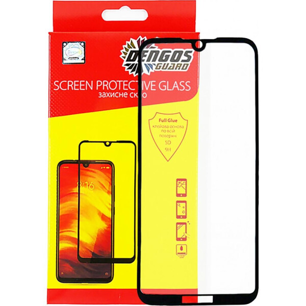 

Стекло защитное DENGOS Full Glue Huawei Y5 2019 (black) (TGFG-69)