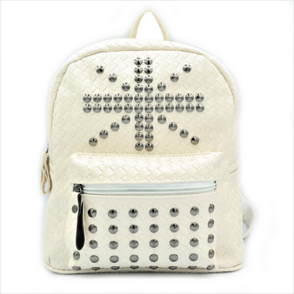 

Рюкзак женский Weatro экокожа Цвет Молочный 0008-acs-backpack