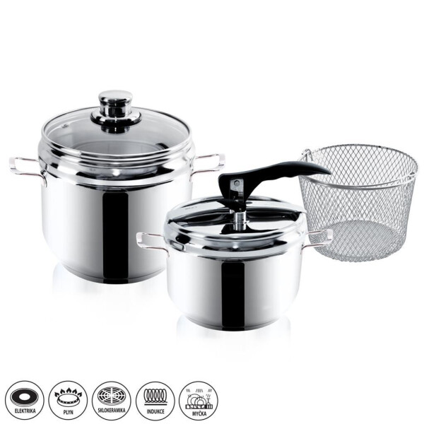 

Скороварки Orion PROFI DUO 3,5 + 5 л с корзиной (113044)
