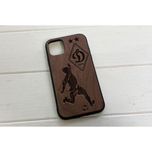 

Деревянный чехол SkinWood Американский орех для iPhone 11 Dinamo