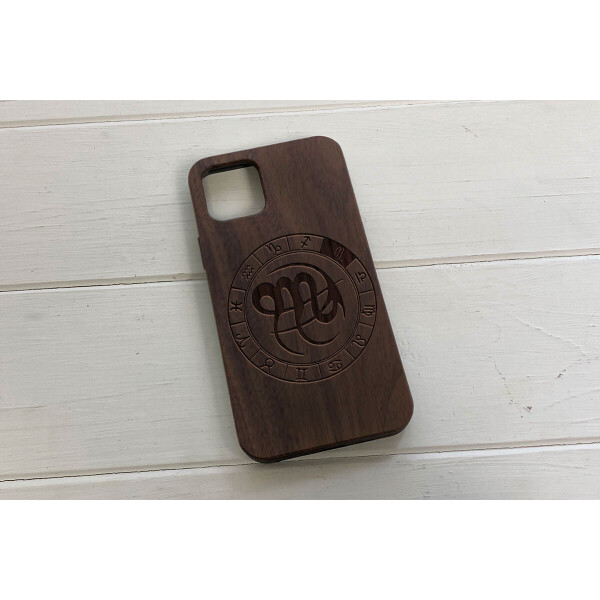 

Деревянный чехол SkinWood Американский орех для iPhone 11 Pro Зодиак
