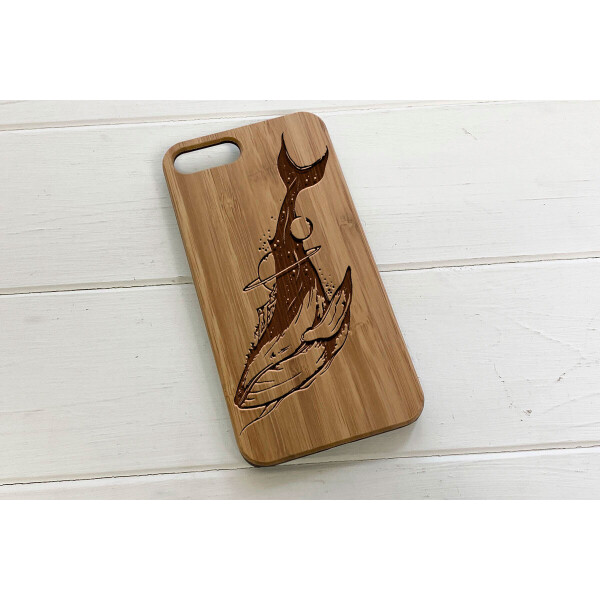 

Деревянный чехол SkinWood Сандал для iPhone 7 Plus с дизайнерской гравировкой Кит